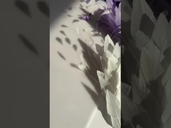 monture à fleurs en plumes d'oie avec accessoire en fil